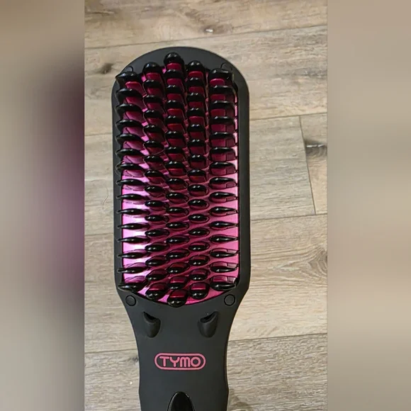Bundle Of 2: TYMO Pink and Black Ring Hair Straightener And Brush - Picture 7 of 9